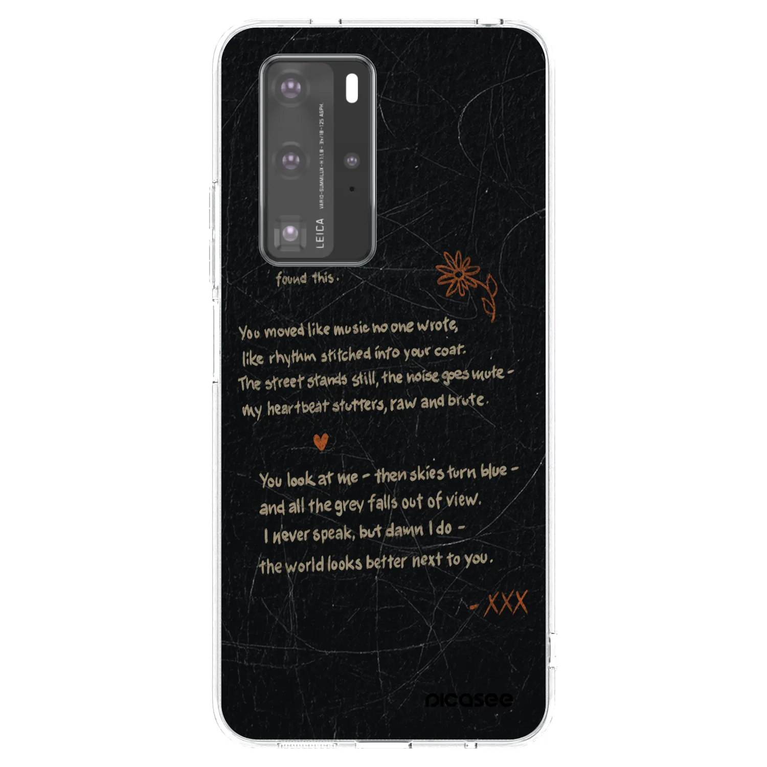 Picasee husă transparentă din silicon pentru Huawei P40 Pro - POET