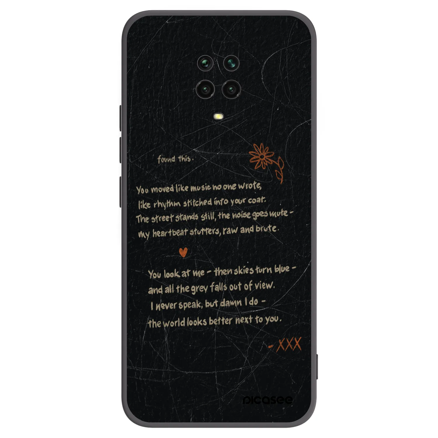 Picasee husă neagră din silicon pentru Xiaomi Redmi Note 9 Pro - POET