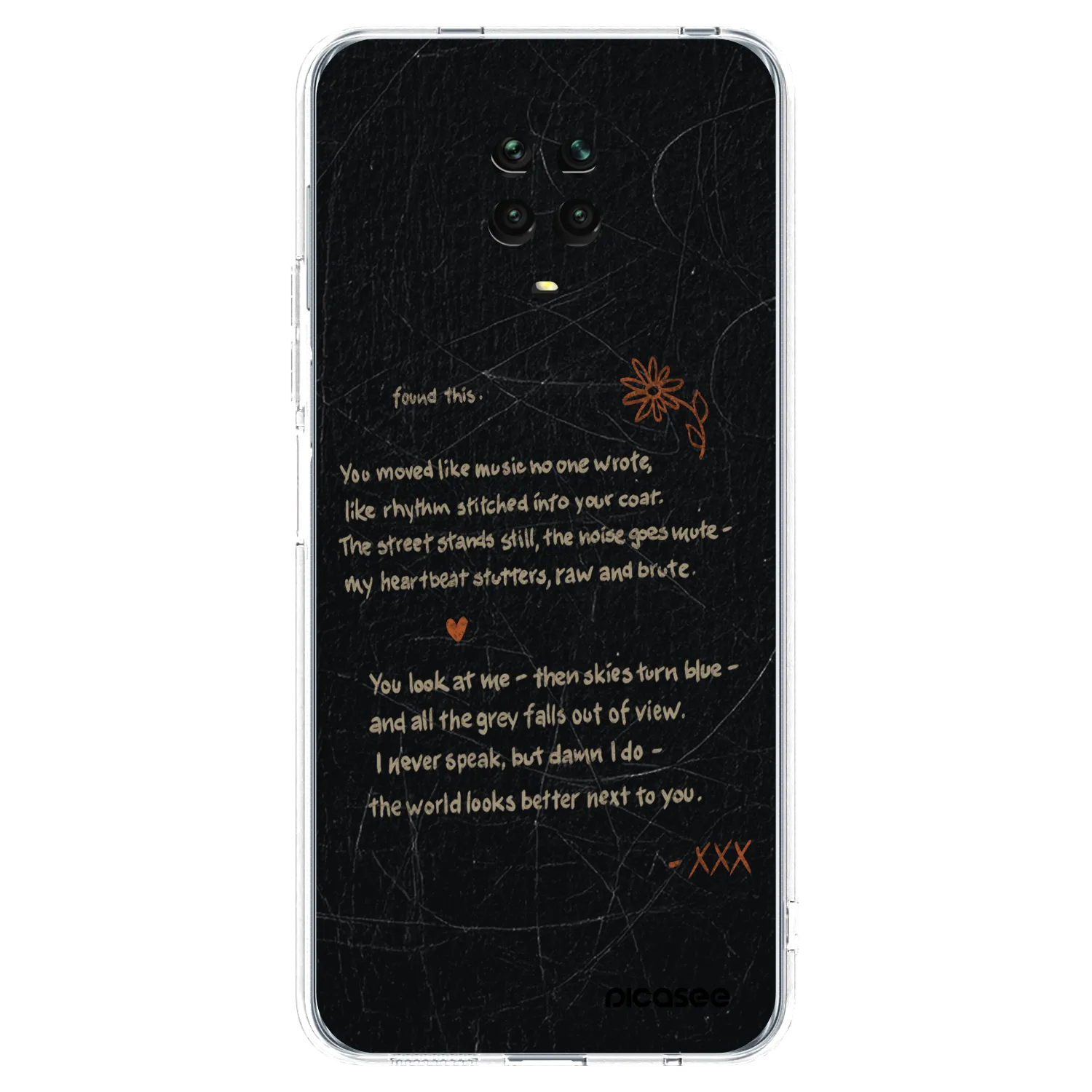 Picasee husă transparentă din silicon pentru Xiaomi Redmi Note 9S - POET