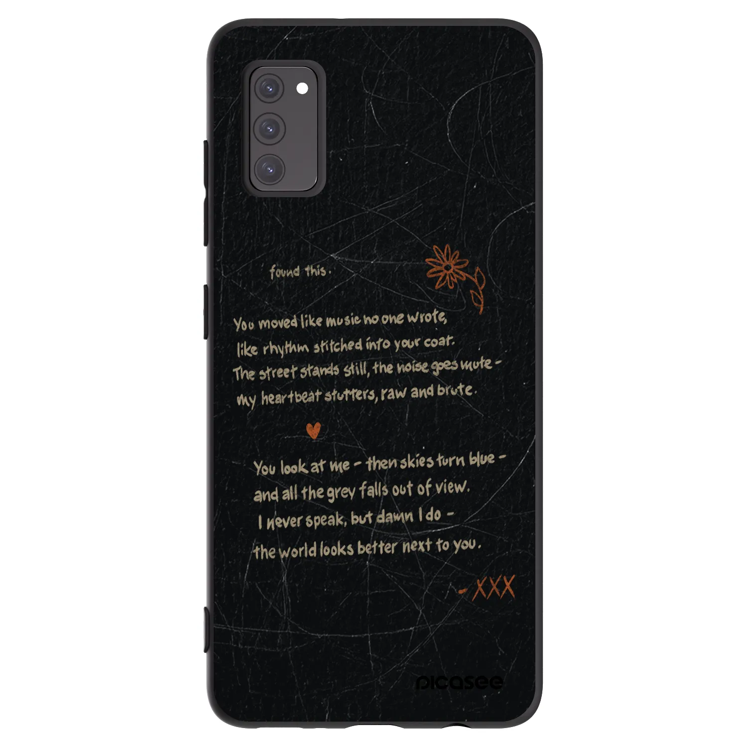 Picasee husă neagră din silicon pentru Samsung Galaxy A41 A415F - POET