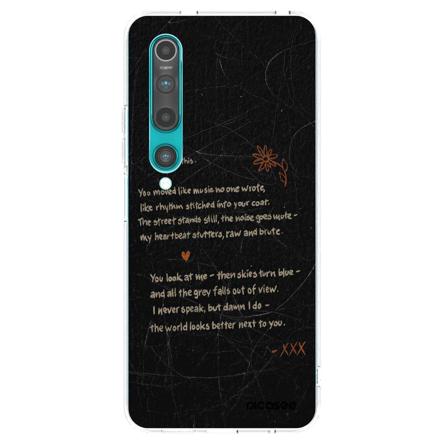 Picasee husă transparentă din silicon pentru Xiaomi Mi 10 - POET