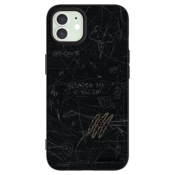 Picasee husă neagră din silicon pentru Apple iPhone 12 Pro - SCRATCH