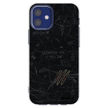 Picasee husă transparentă din silicon pentru Apple iPhone 12 mini - SCRATCH