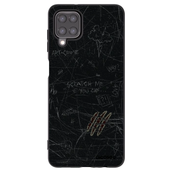Picasee husă neagră din silicon pentru Samsung Galaxy A12 A125F - SCRATCH