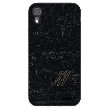 Picasee husă neagră din silicon pentru Apple iPhone XR - SCRATCH