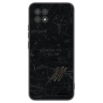 Picasee husă neagră din silicon pentru Realme 8i - SCRATCH