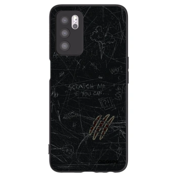 Picasee husă neagră din silicon pentru OPPO A16s - SCRATCH