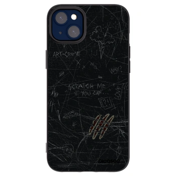 Picasee husă neagră din silicon pentru Apple iPhone 14 Plus - SCRATCH