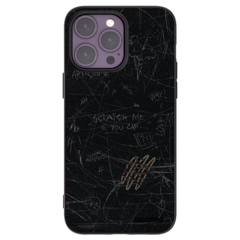 Picasee husă neagră din silicon pentru Apple iPhone 14 Pro Max - SCRATCH