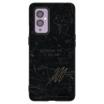 Picasee husă neagră din silicon pentru OnePlus 9 - SCRATCH