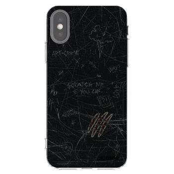 Picasee husă transparentă din silicon pentru Apple iPhone X/XS - SCRATCH