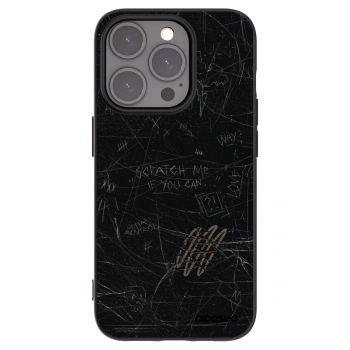 Picasee husă neagră din silicon pentru Apple iPhone 15 Pro - SCRATCH