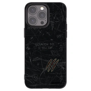 Picasee husă neagră din silicon pentru Apple iPhone 15 Pro Max - SCRATCH