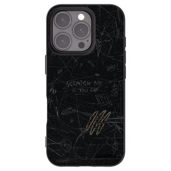 Picasee husă neagră din silicon pentru Apple iPhone 16 Pro - SCRATCH