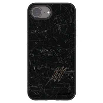 Picasee husă neagră din silicon pentru Apple iPhone 16e - SCRATCH
