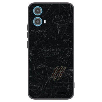 Picasee husă neagră din silicon pentru Motorola Moto G34 5G - SCRATCH