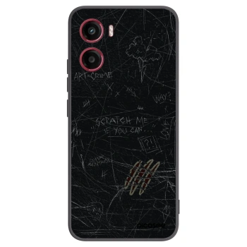 Picasee husă neagră din silicon pentru Motorola Moto G05 - SCRATCH