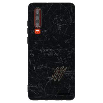 Picasee husă neagră din silicon pentru Huawei P30 - SCRATCH