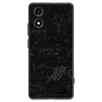 Picasee husă neagră din silicon pentru Motorola Moto E14 - SCRATCH