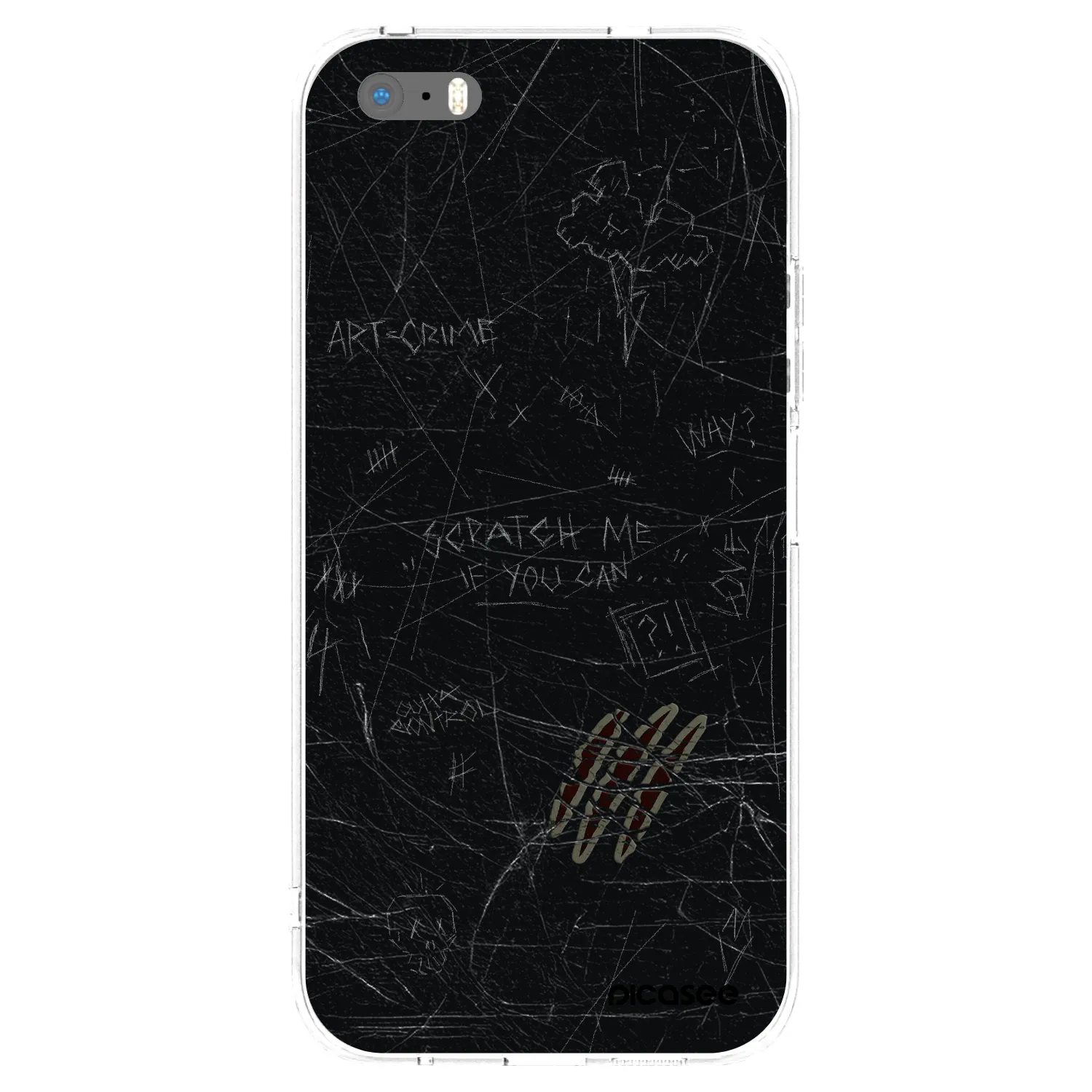 Picasee husă transparentă din silicon pentru Apple iPhone 5/5S/SE - SCRATCH