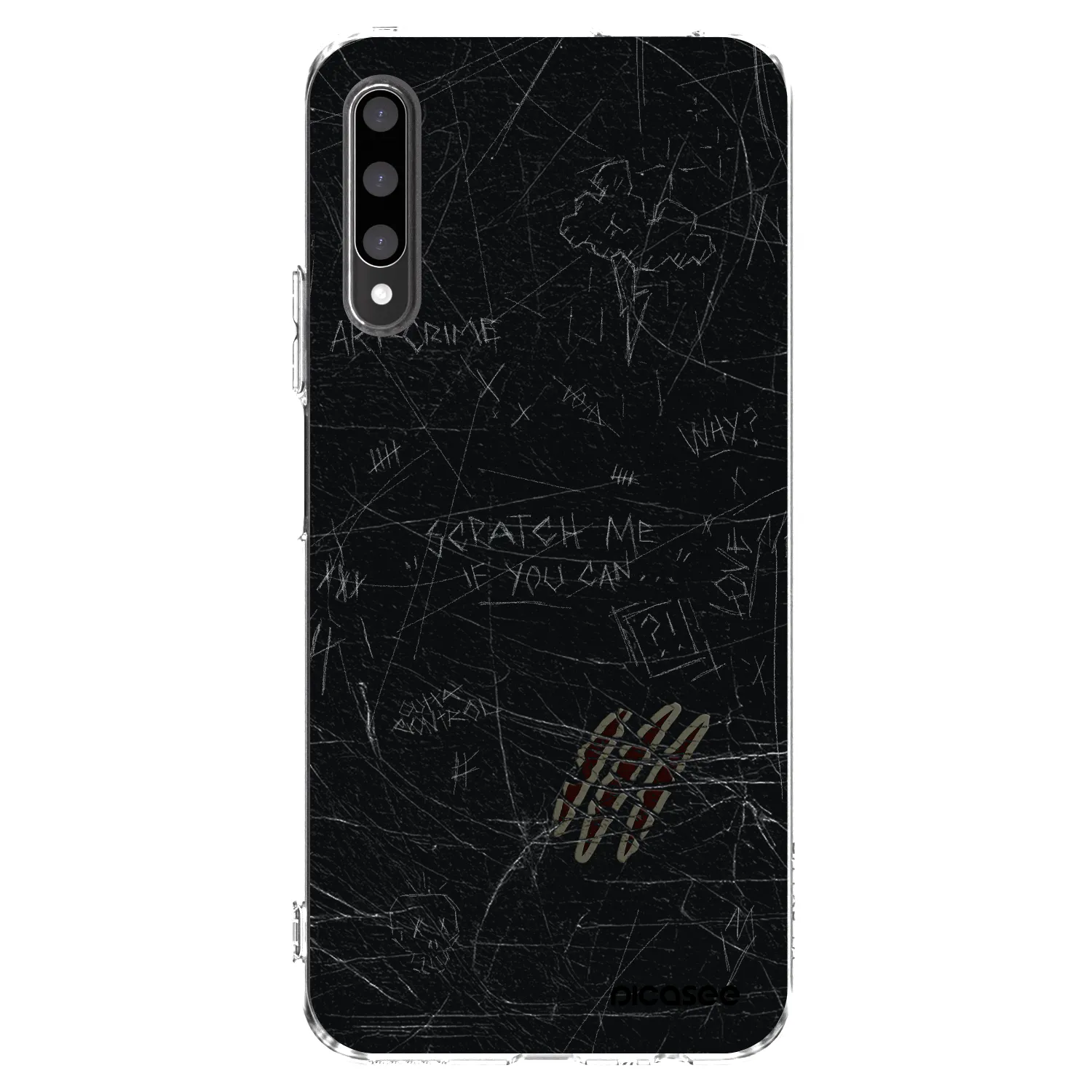 Picasee husă transparentă din silicon pentru Honor 9X Pro - SCRATCH