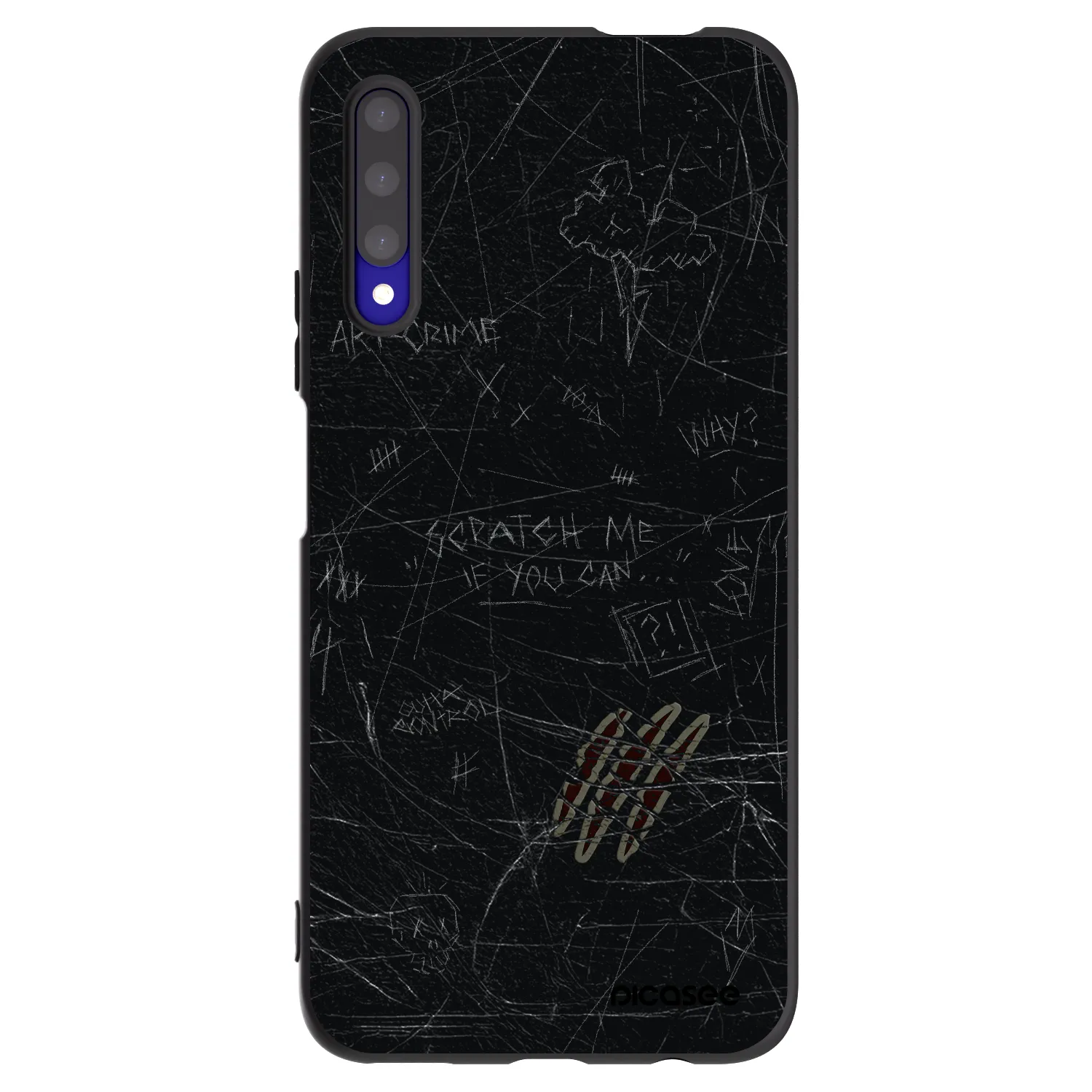 Picasee husă neagră din silicon pentru Honor 9X Pro - SCRATCH