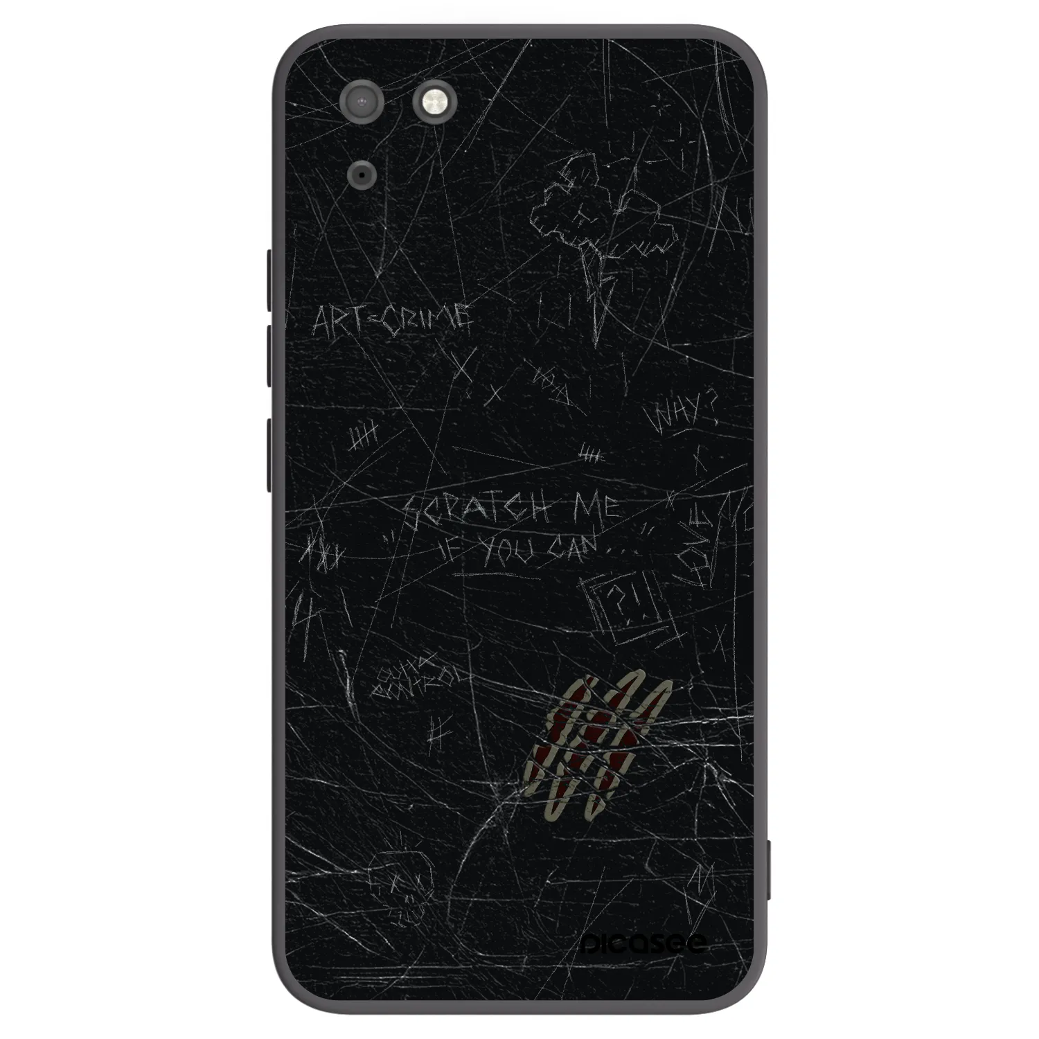 Picasee husă neagră din silicon pentru Huawei Y5P - SCRATCH