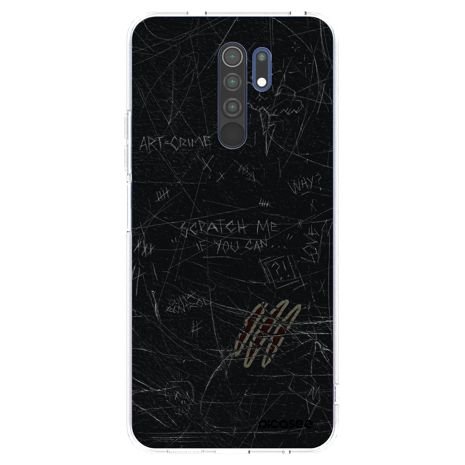 Picasee husă transparentă din silicon pentru Xiaomi Redmi 9 - SCRATCH