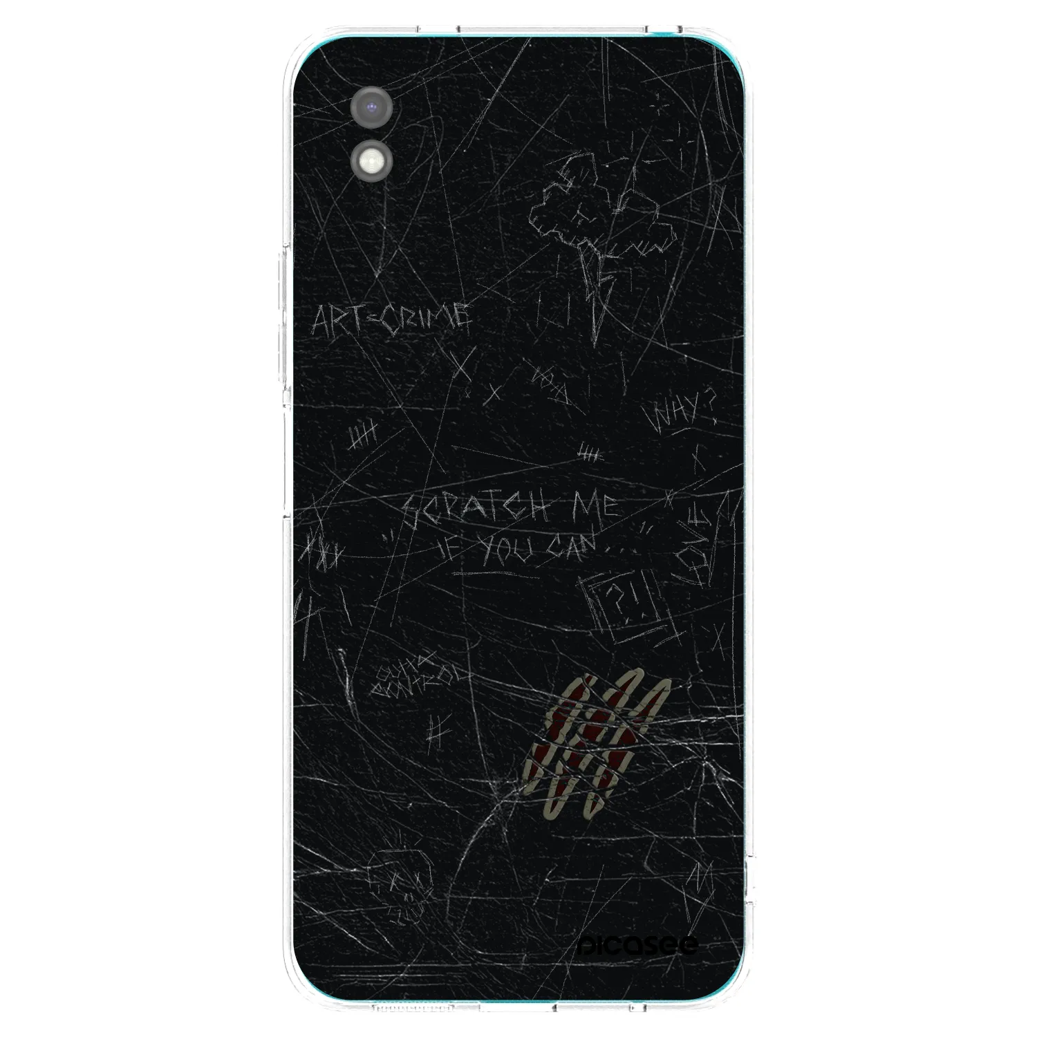 Picasee husă neagră din silicon pentru Xiaomi Redmi 9A - SCRATCH