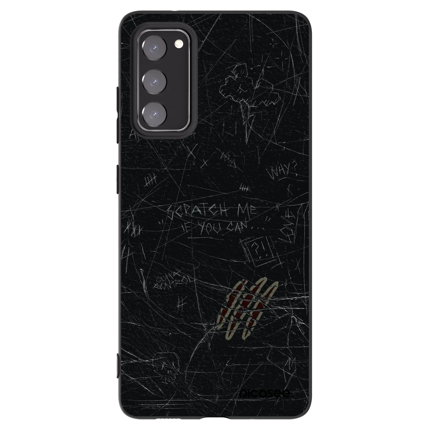 Picasee husă neagră din silicon pentru Samsung Galaxy S20 FE - SCRATCH