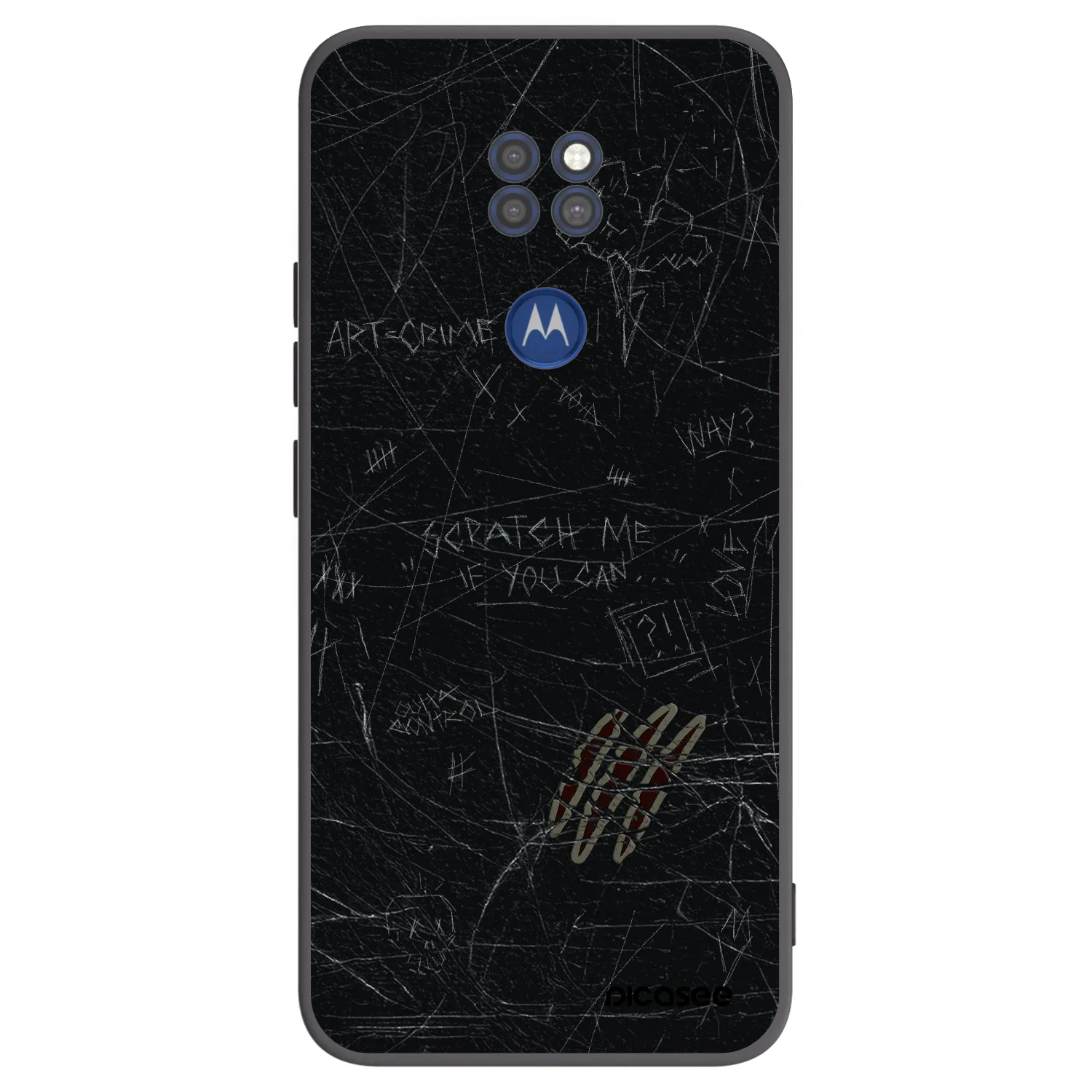Picasee husă neagră din silicon pentru Motorola Moto G9 Play - SCRATCH