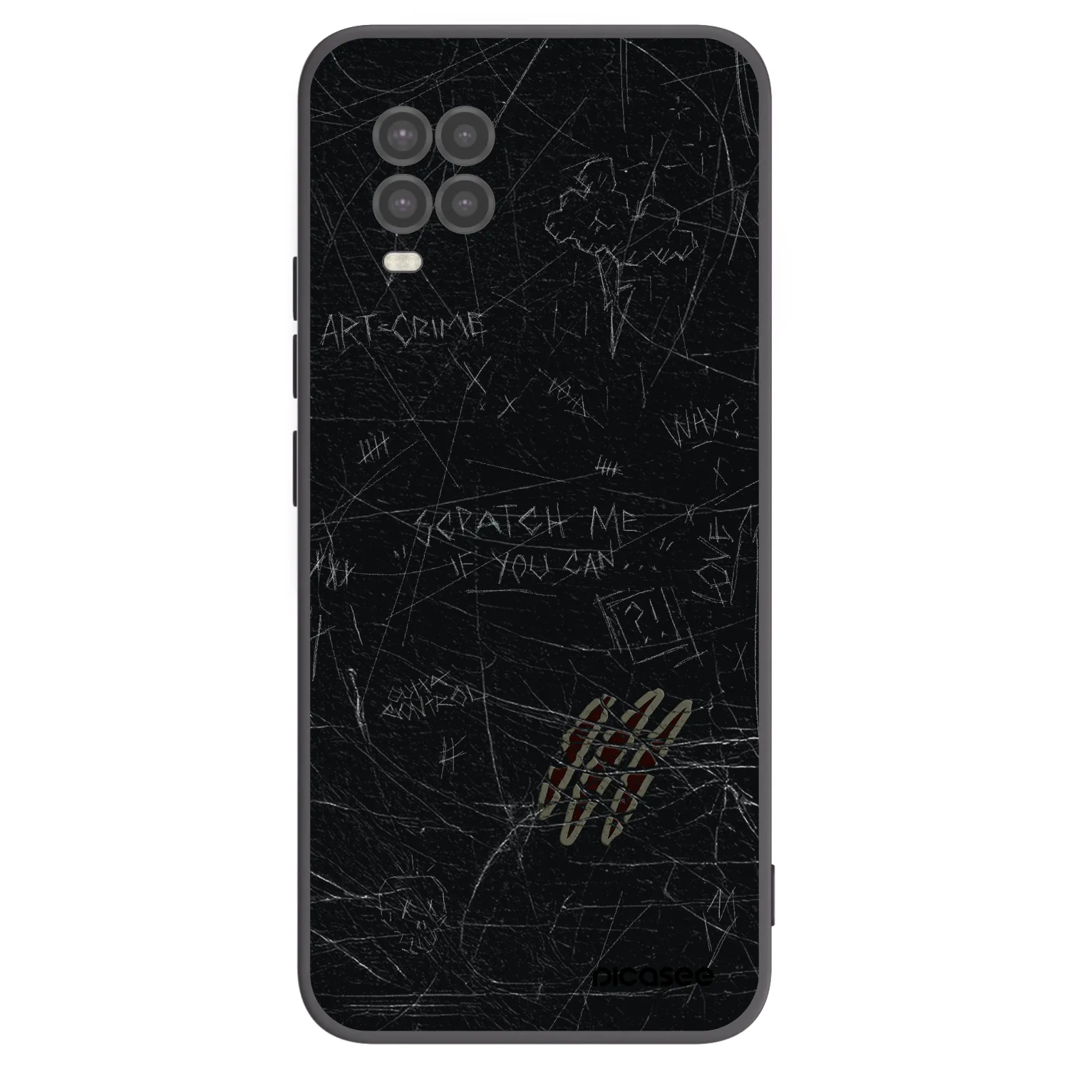 Picasee husă neagră din silicon pentru Xiaomi Mi 10 Lite - SCRATCH