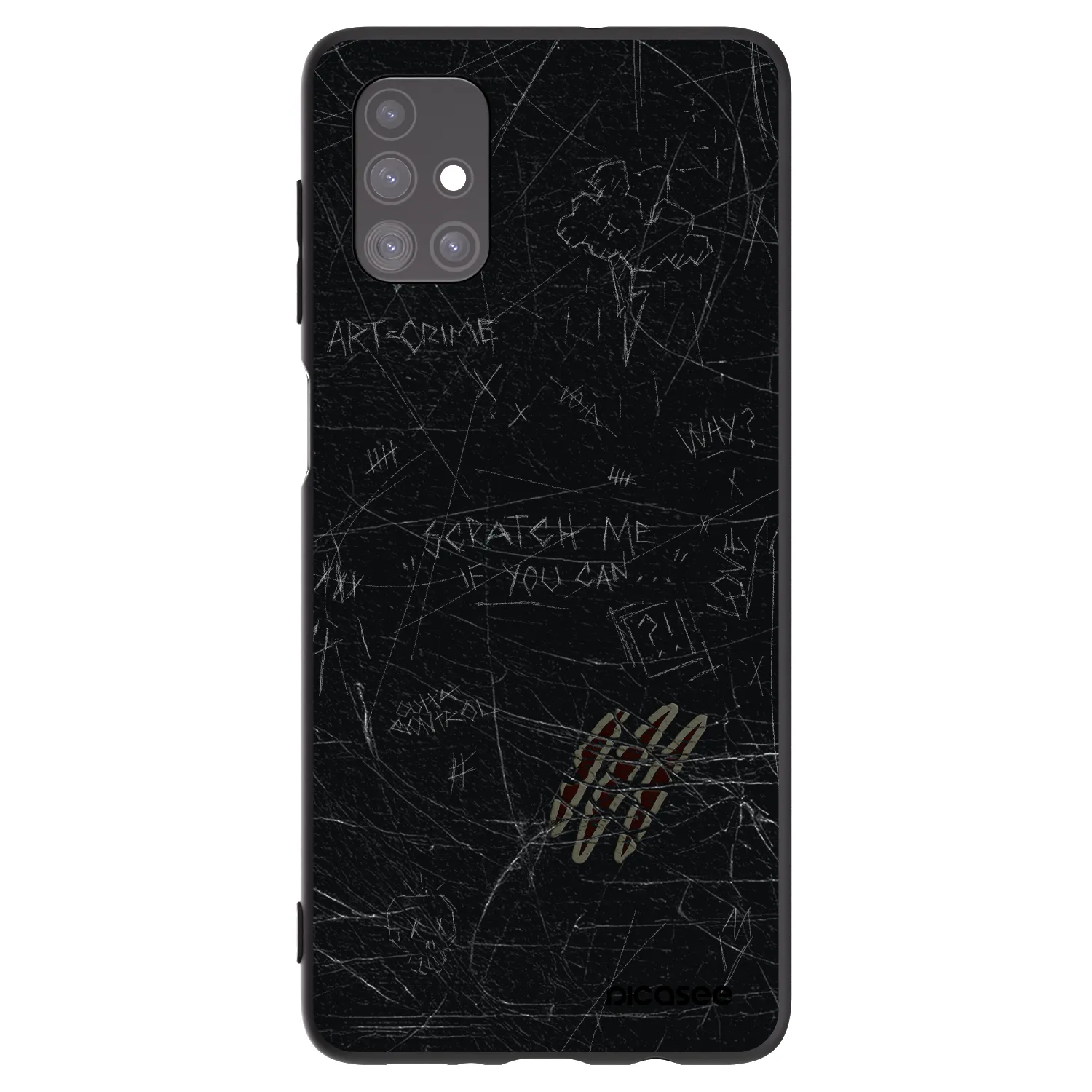 Picasee husă neagră din silicon pentru Samsung Galaxy M51 M515F - SCRATCH