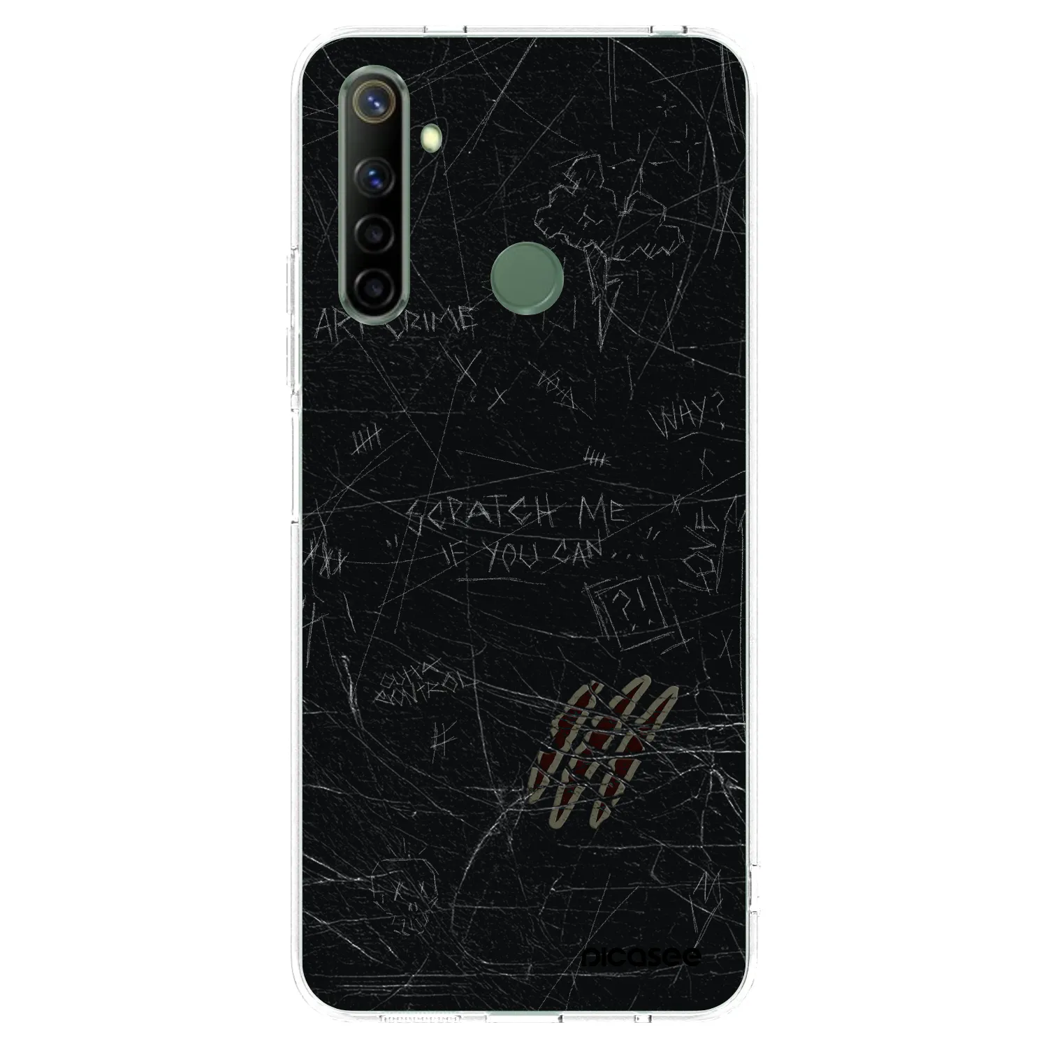 Picasee husă transparentă din silicon pentru Realme 6i - SCRATCH