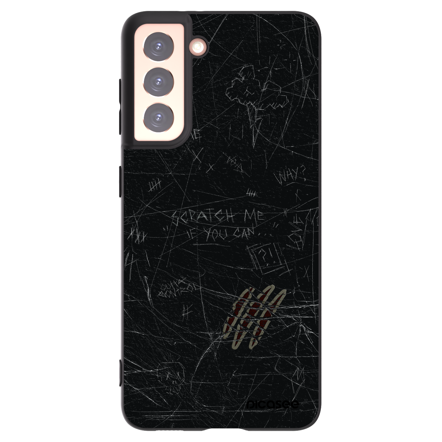 Picasee husă neagră din silicon pentru Samsung Galaxy S21 5G G991B - SCRATCH