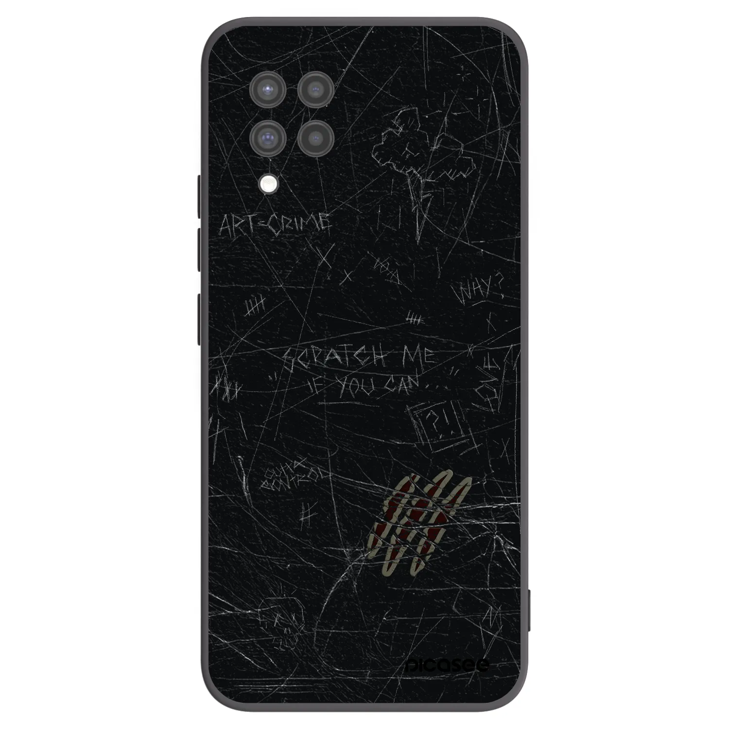 Picasee husă neagră din silicon pentru Samsung Galaxy A42 A426B - SCRATCH