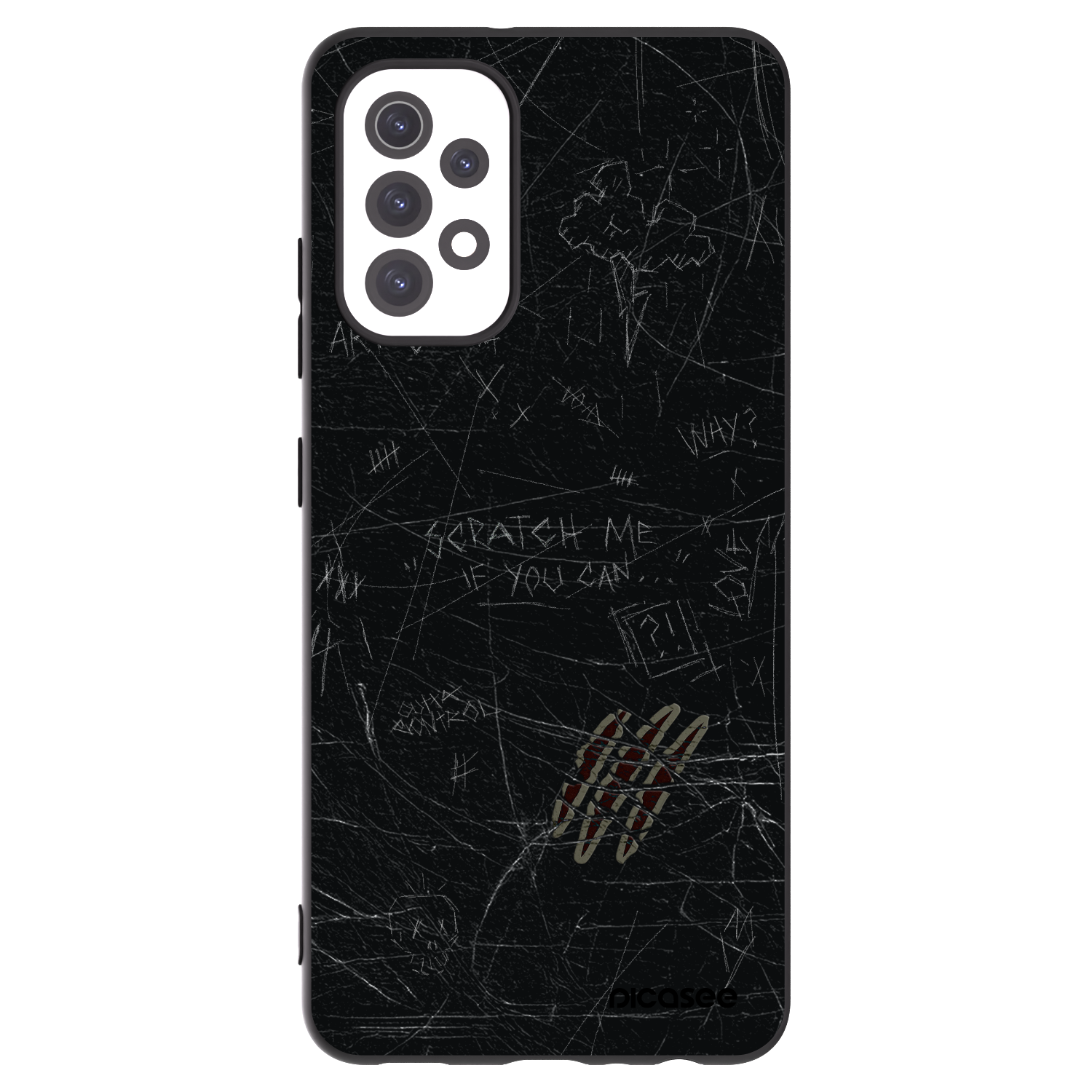 Picasee husă neagră din silicon pentru Samsung Galaxy A32 5G A326B - SCRATCH