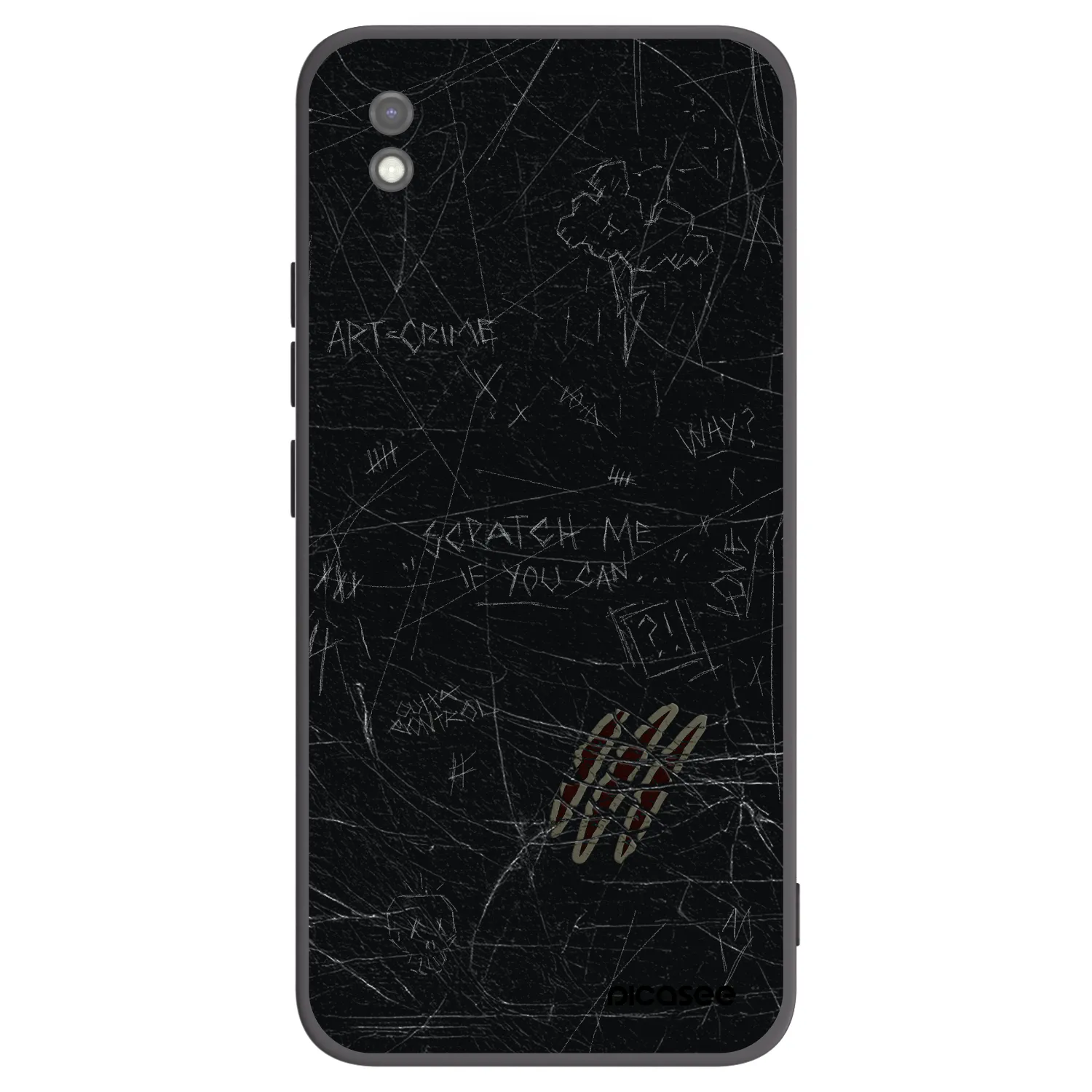 Picasee husă neagră din silicon pentru Xiaomi Redmi 9AT - SCRATCH