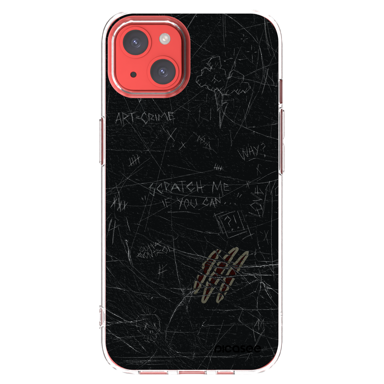 Picasee husă transparentă din silicon pentru Apple iPhone 13 - SCRATCH