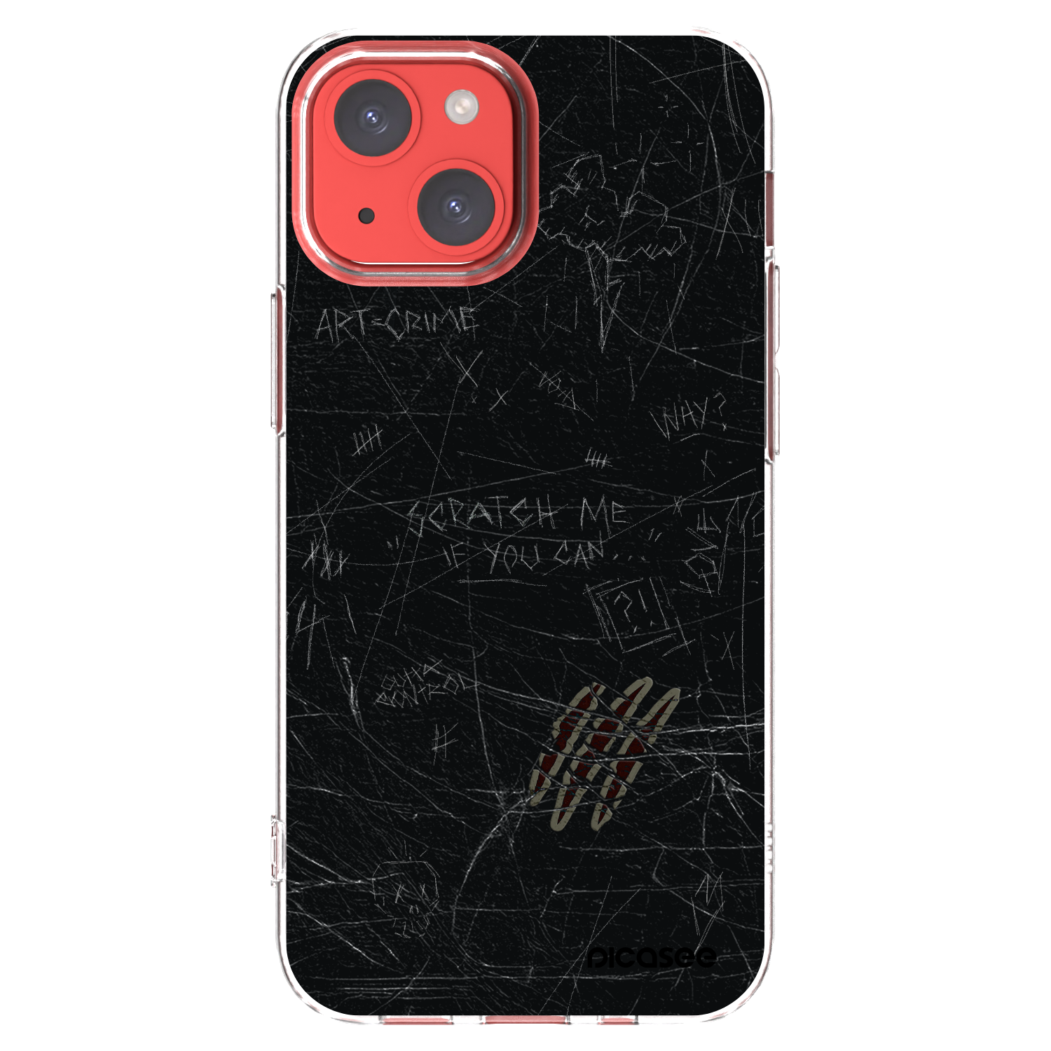 Picasee husă transparentă din silicon pentru Apple iPhone 13 mini - SCRATCH