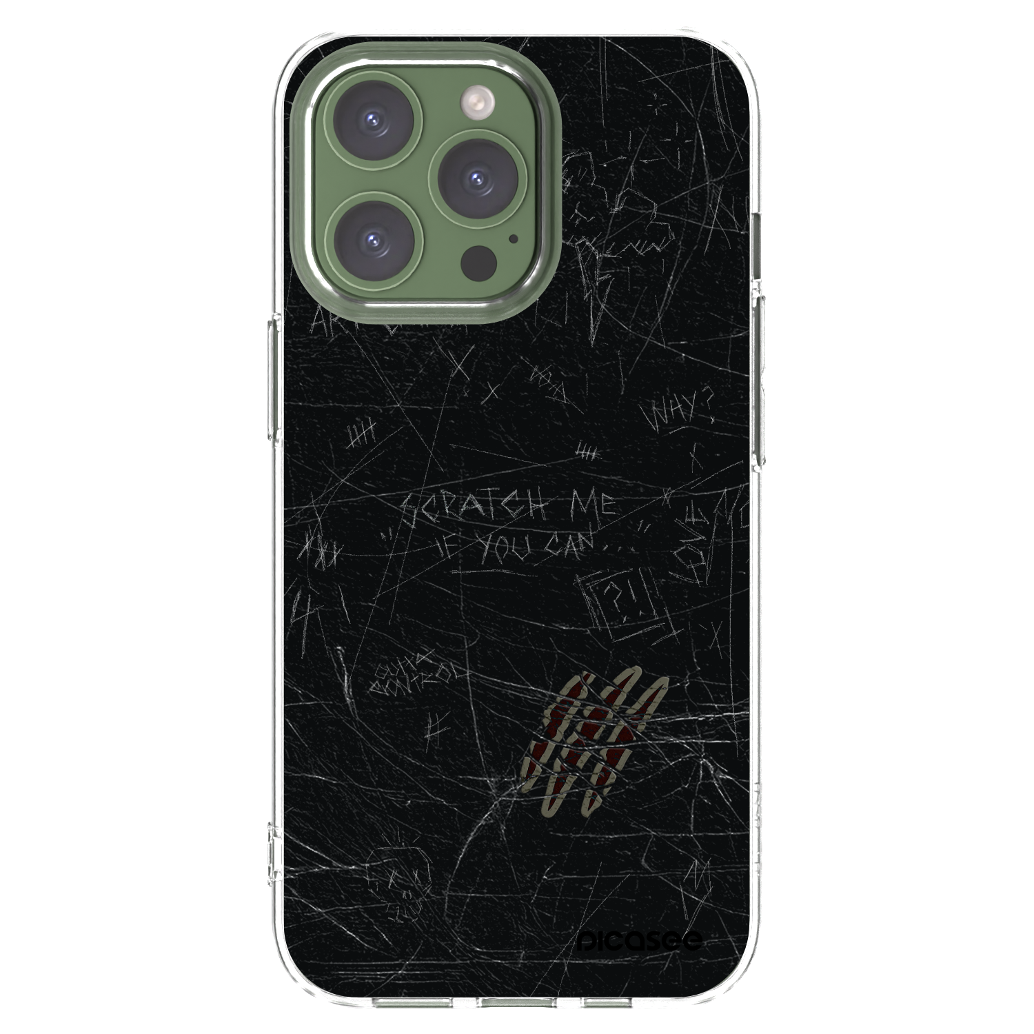 Picasee husă transparentă din silicon pentru Apple iPhone 13 Pro - SCRATCH