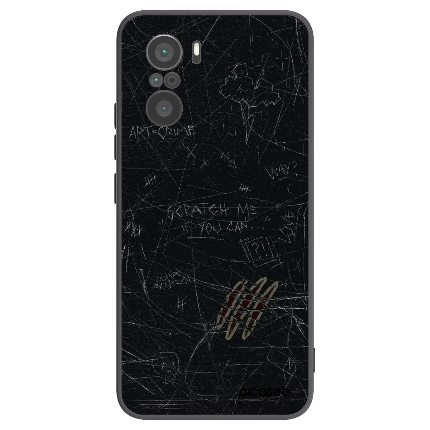 Picasee husă neagră din silicon pentru Xiaomi Poco F3 - SCRATCH