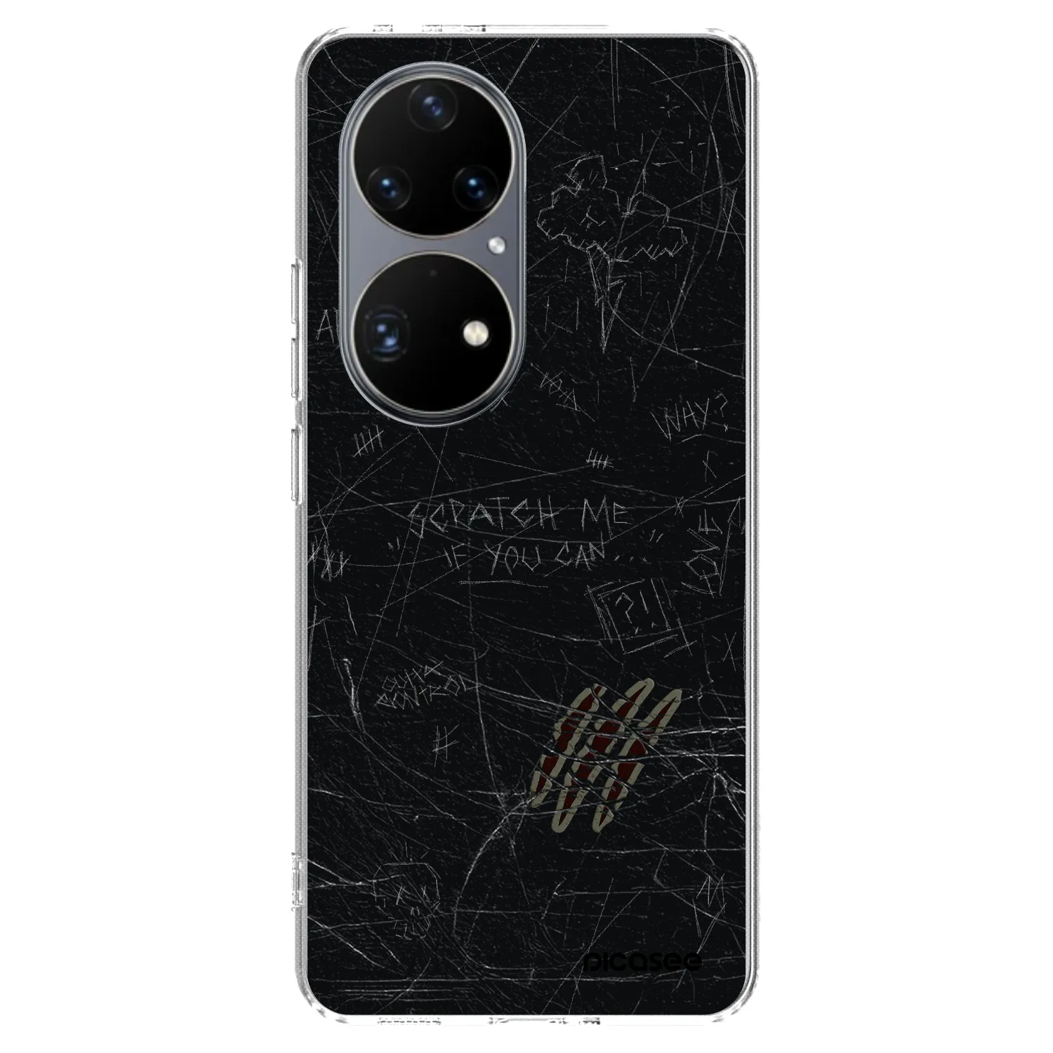 Picasee husă transparentă din silicon pentru Huawei P50 - SCRATCH