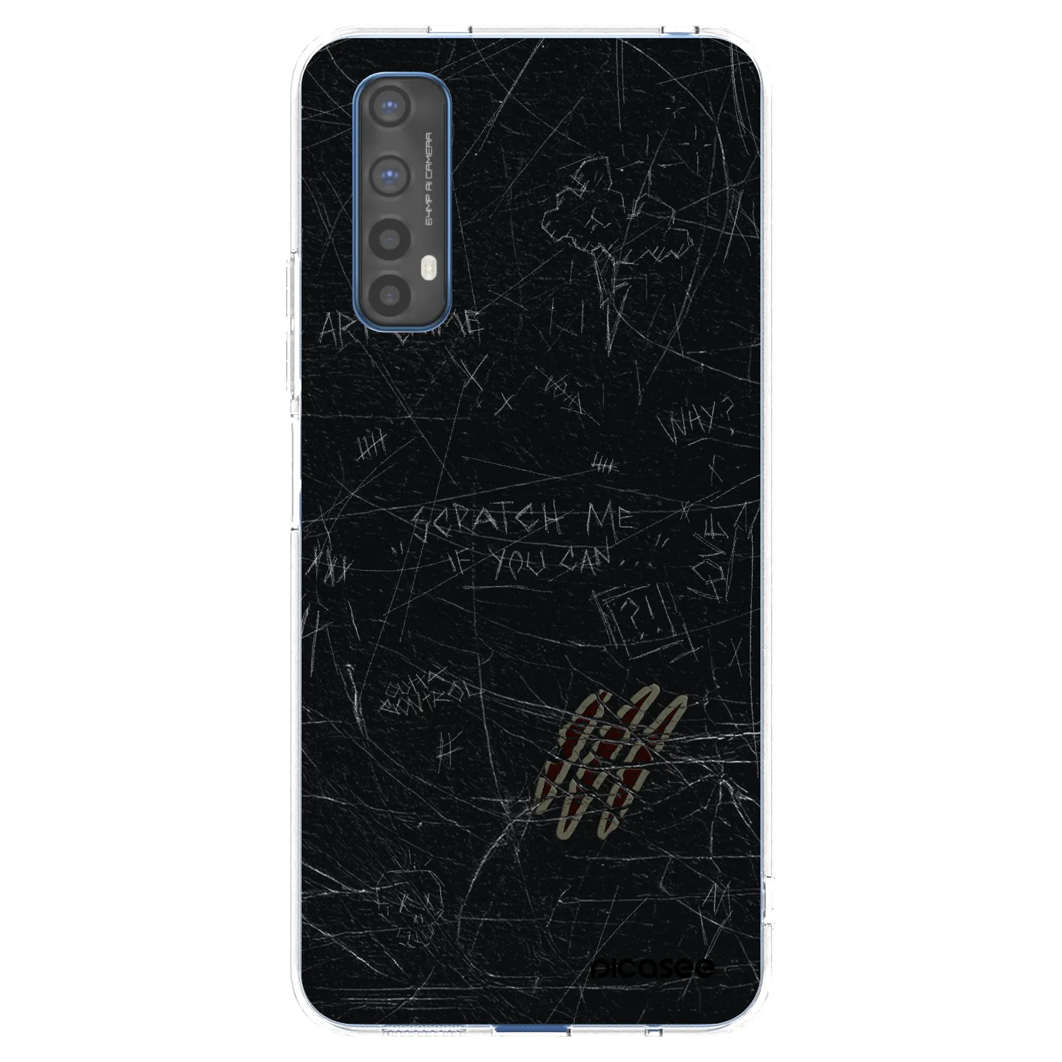 Picasee husă transparentă din silicon pentru Realme 7 - SCRATCH