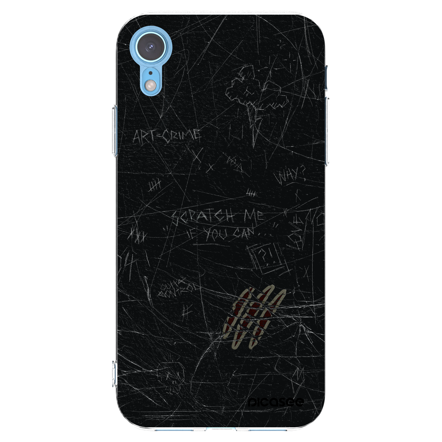 Picasee husă transparentă din silicon pentru Apple iPhone XR - SCRATCH