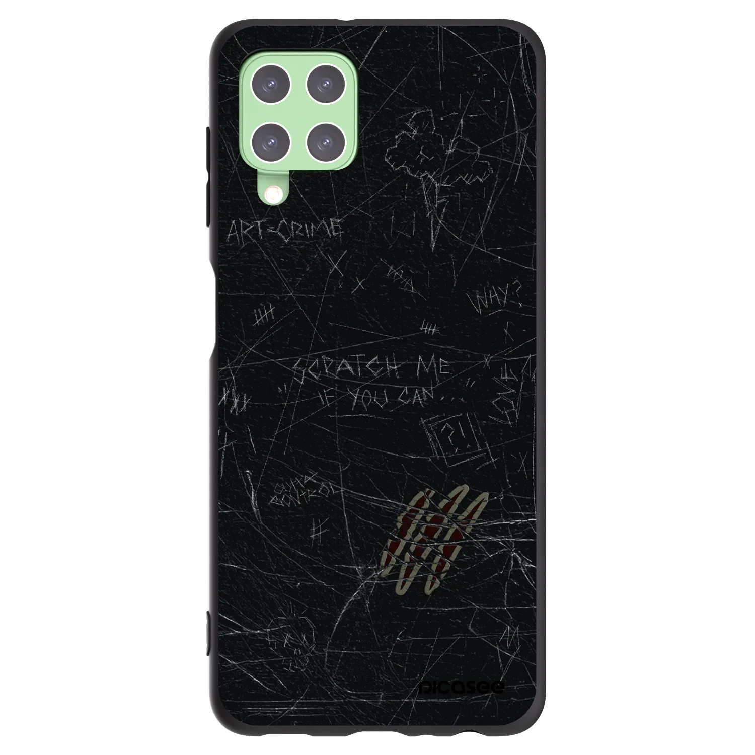 Picasee husă neagră din silicon pentru Samsung Galaxy A22 A225F 4G - SCRATCH