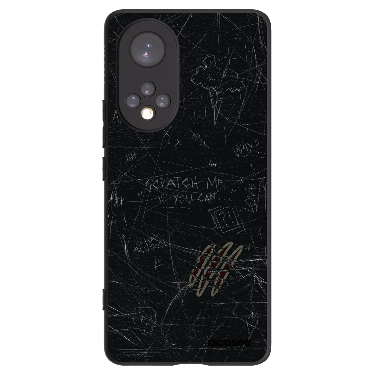Picasee husă neagră din silicon pentru Huawei Nova 9 - SCRATCH