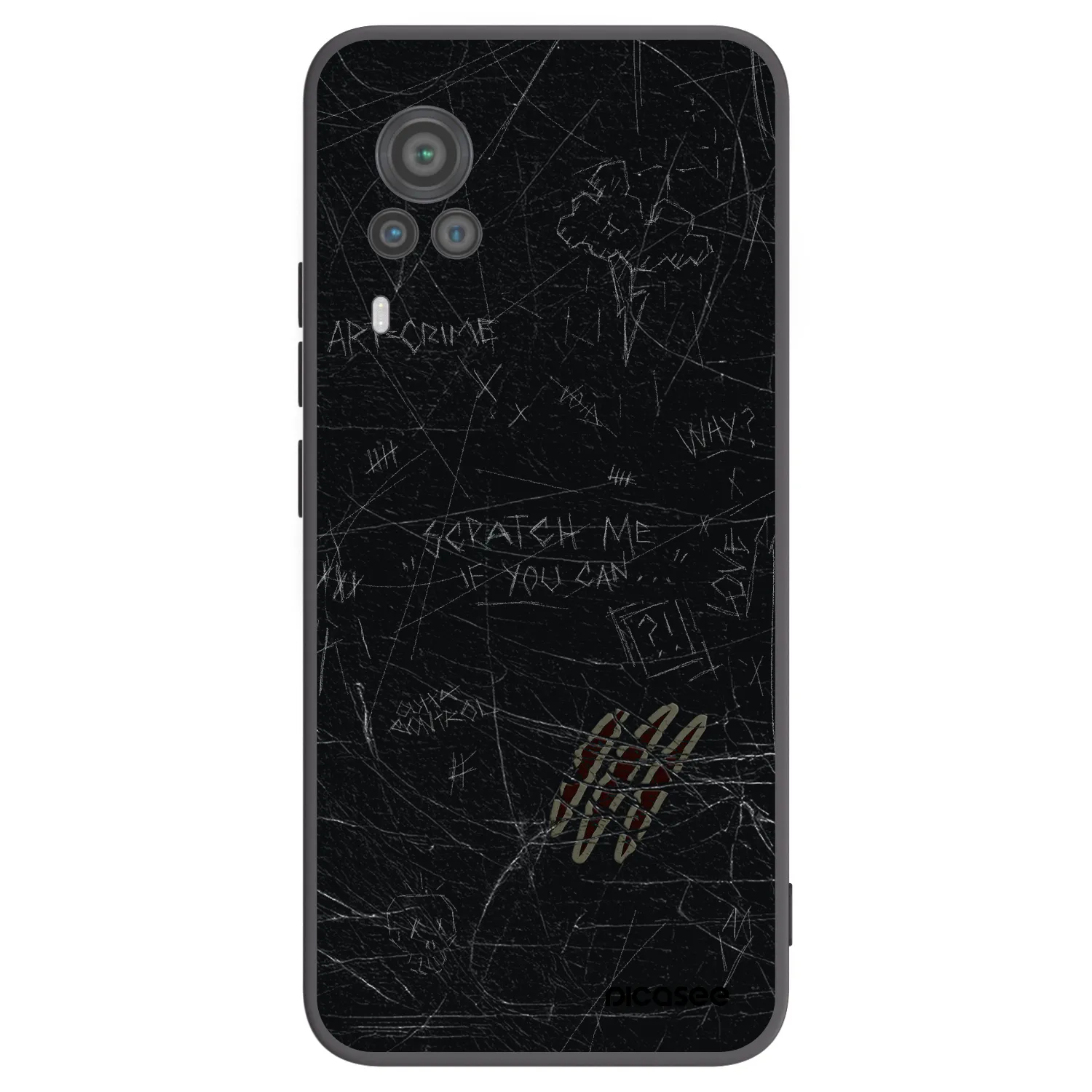 Picasee husă neagră din silicon pentru Vivo X60 Pro 5G - SCRATCH