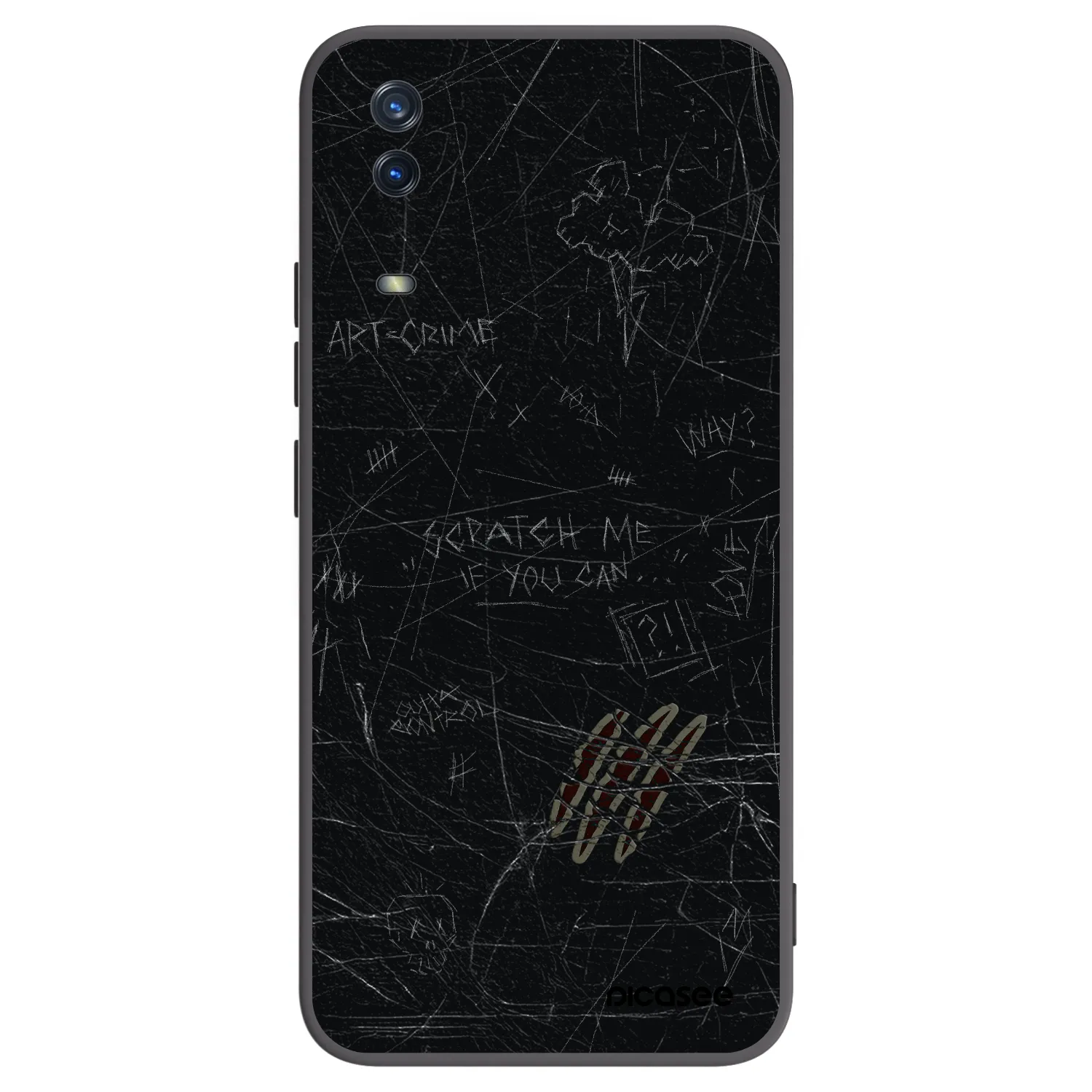 Picasee husă neagră din silicon pentru Vivo Y11s - SCRATCH