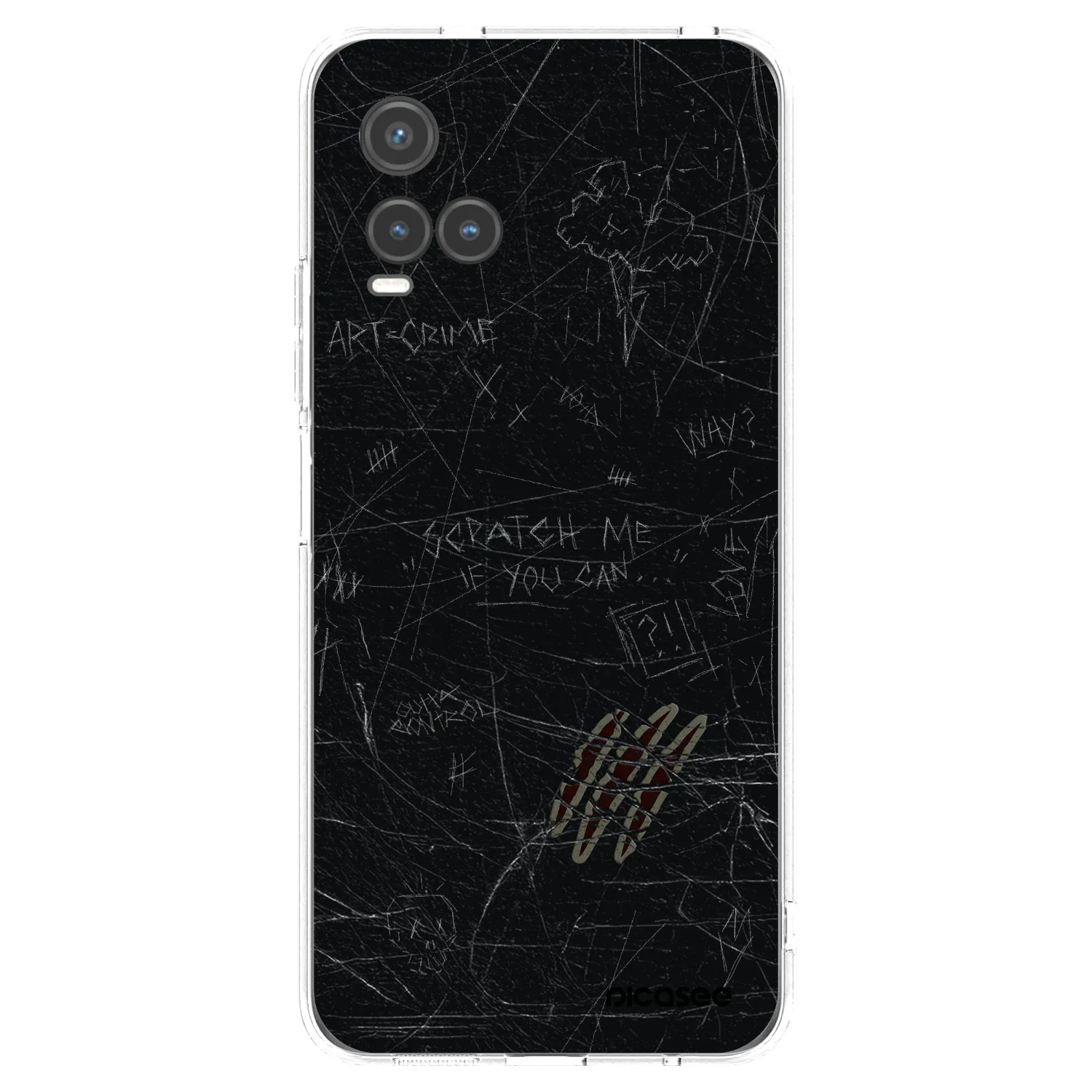 Picasee husă transparentă din silicon pentru Vivo Y33s - SCRATCH